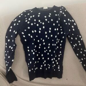 A New Day Navy Blue Polka Dot Sweater
